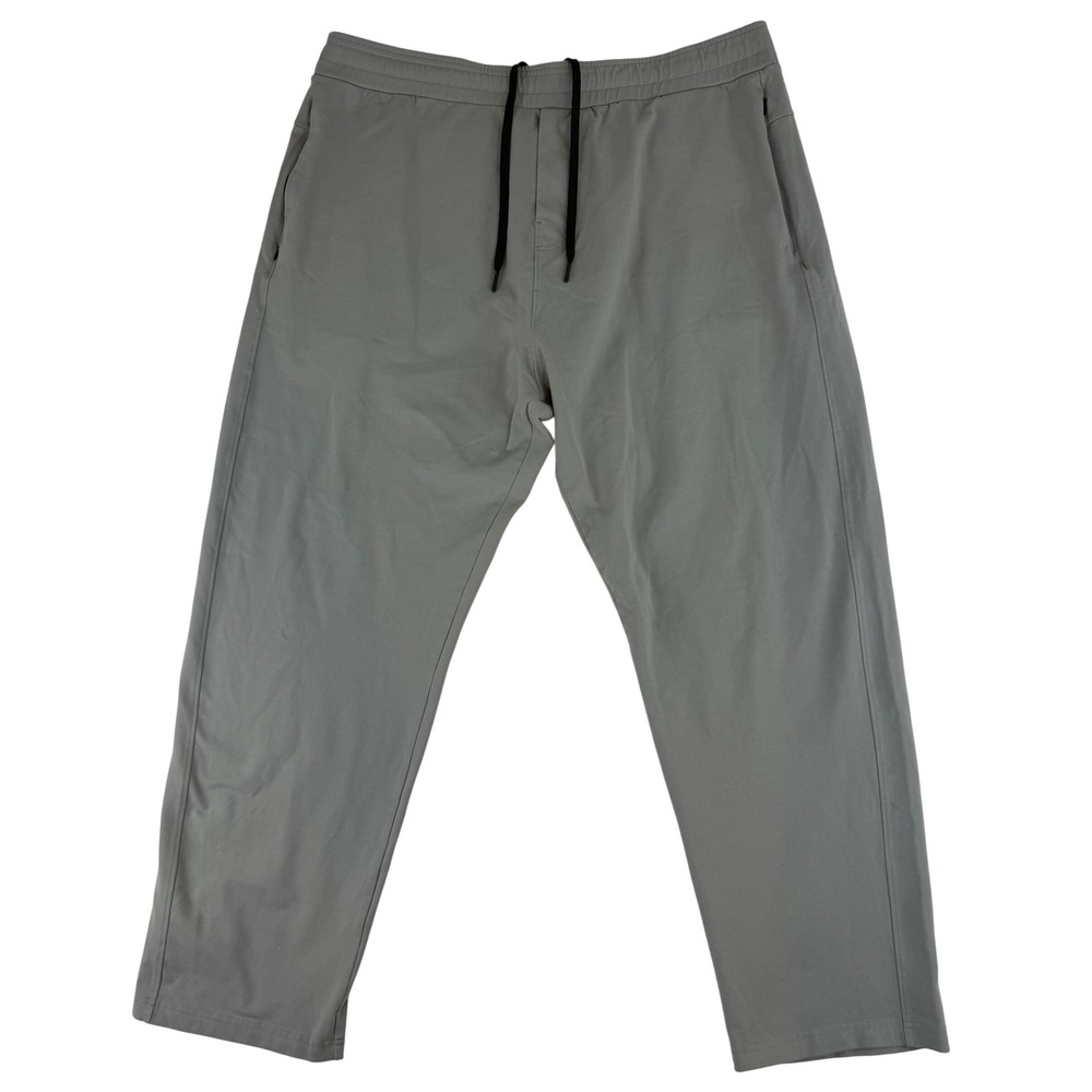 Public Rec All Day Every Day Pants Mens 42/30 Grey Straight Leg Drawstring
